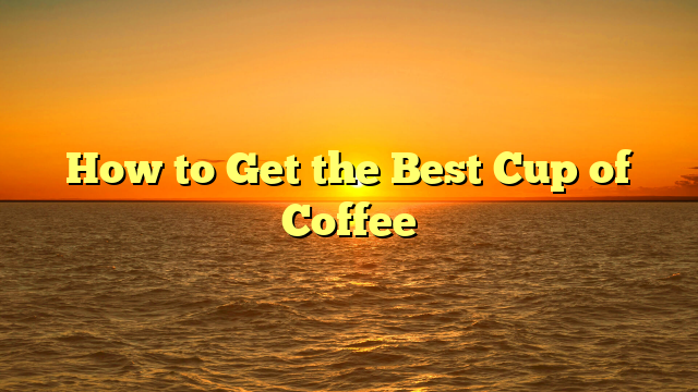 How to Get the Best Cup of Coffee