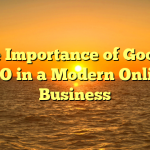 The Importance of Google SEO in a Modern Online Business
