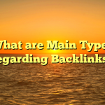 What are Main Types regarding Backlinks?