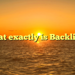 What exactly is Backlink?