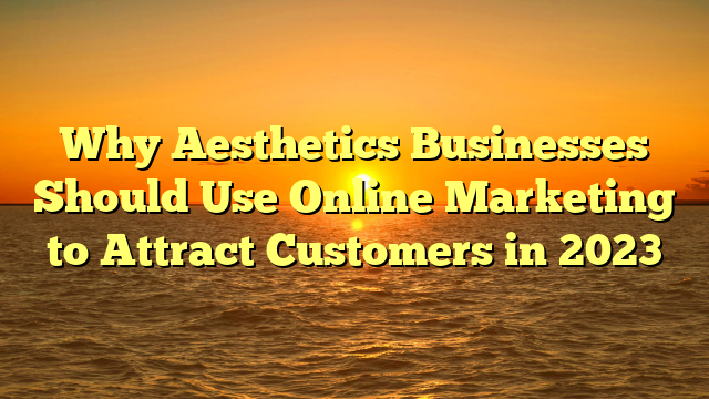 Why Aesthetics Businesses Should Use Online Marketing to Attract Customers in 2023